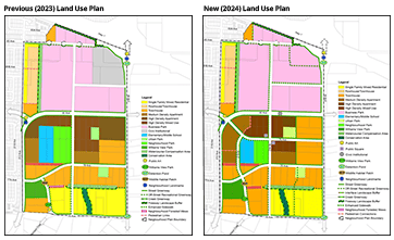 Previous and New Williams Land Use Plan Fraser Valley British Columbia